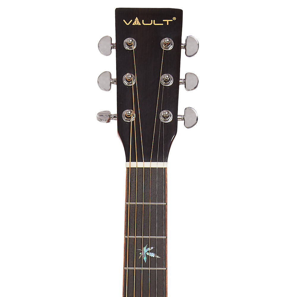 Vault DA60CE Premium Solid Spruce Top Electro Acoustic Guitar with Dual EQ and Armrest - Open Box
