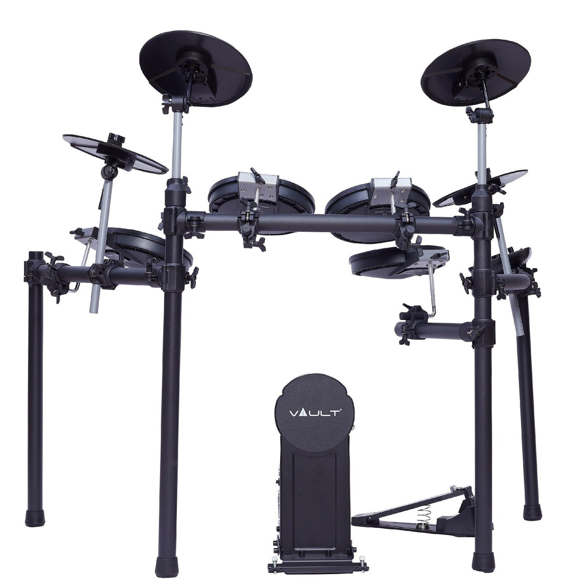 Vault Impact Fusion Electronic Drum Kit with Dual-Zone Mesh Pads, Advanced Drum Module, Cymbals & 300+ Sounds