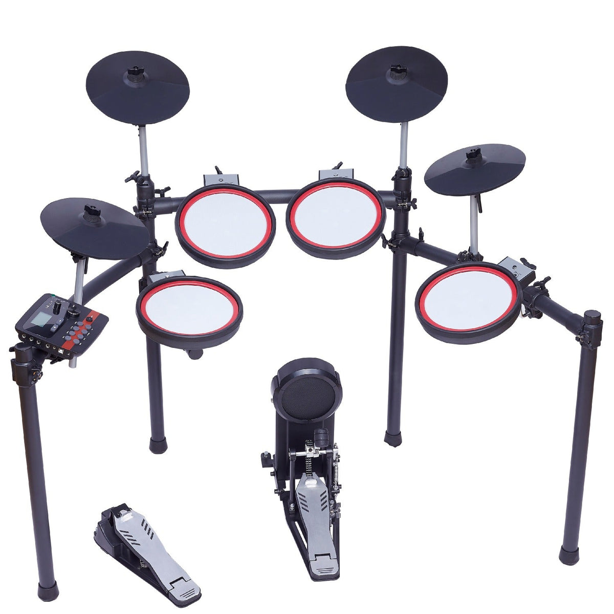 Vault Impact Fusion Electronic Drum Kit with Dual-Zone Mesh Pads, Advanced Drum Module, Cymbals & 300+ Sounds