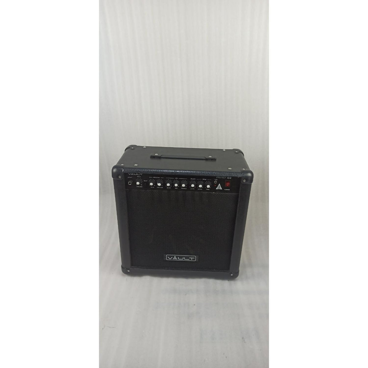 Vault Frenzy 40 Watt Combo Guitar Amplifier with Analog Distortion, Reverb & Delay All Playable Together - Open Box