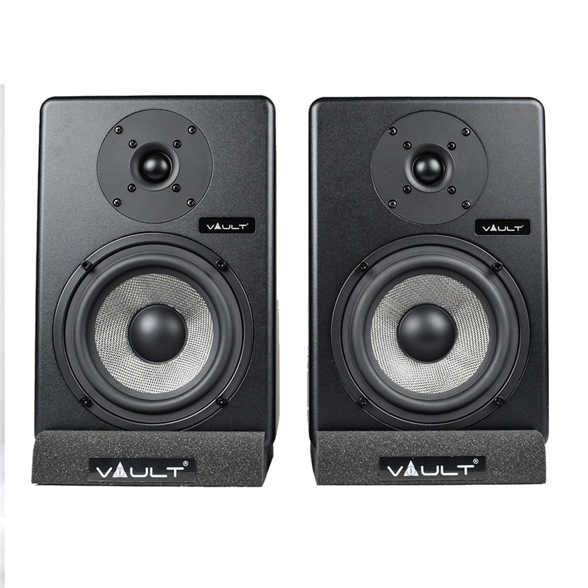 Vault C6 6" Powered Studio Monitors With Isolation Foam Pads - Pair - Open Box