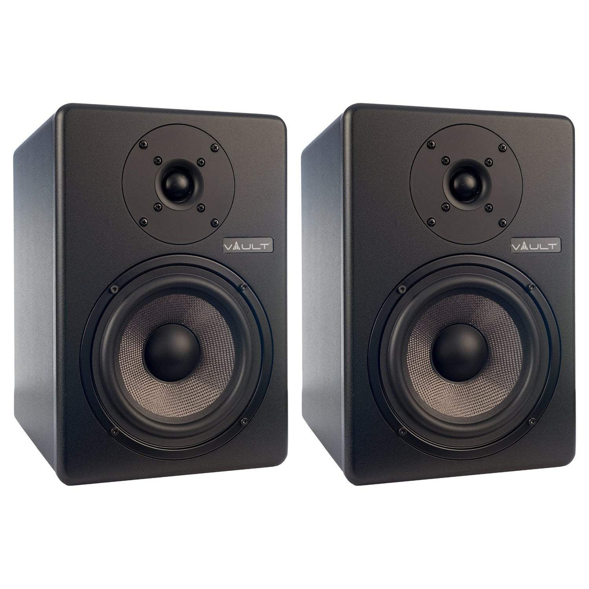 Vault C6 6" Powered Studio Monitors With Isolation Foam Pads - Pair - Open Box