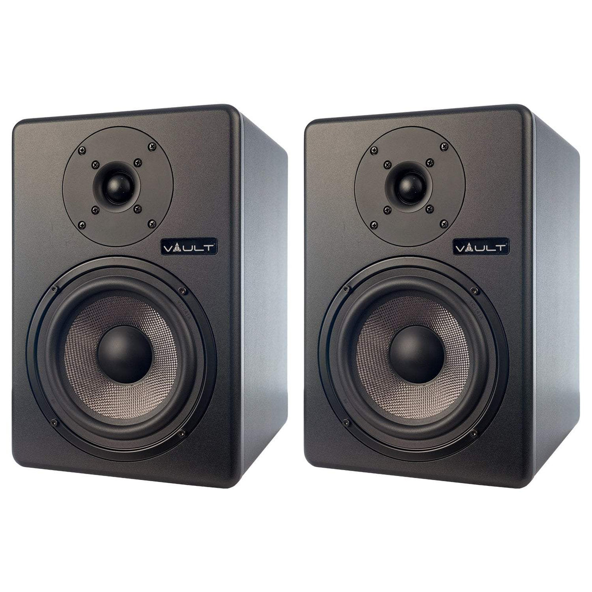 Vault C6 6" Powered Studio Monitors With Isolation Foam Pads - Pair - Open Box