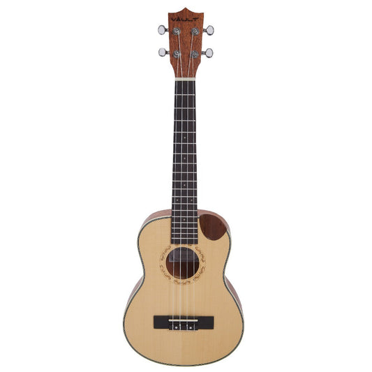 Vault UK-1000TC 26-Inch Solid Spruce Top Premium Semi Cutaway Tenor Ukulele - Open Box