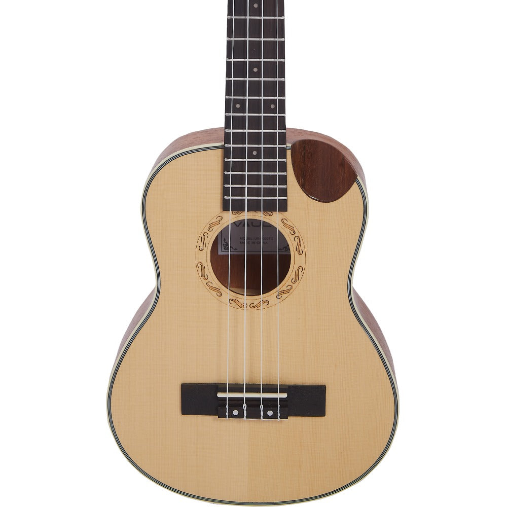 Vault UK-1000TC 26-Inch Solid Spruce Top Premium Semi Cutaway Tenor Ukulele - Open Box