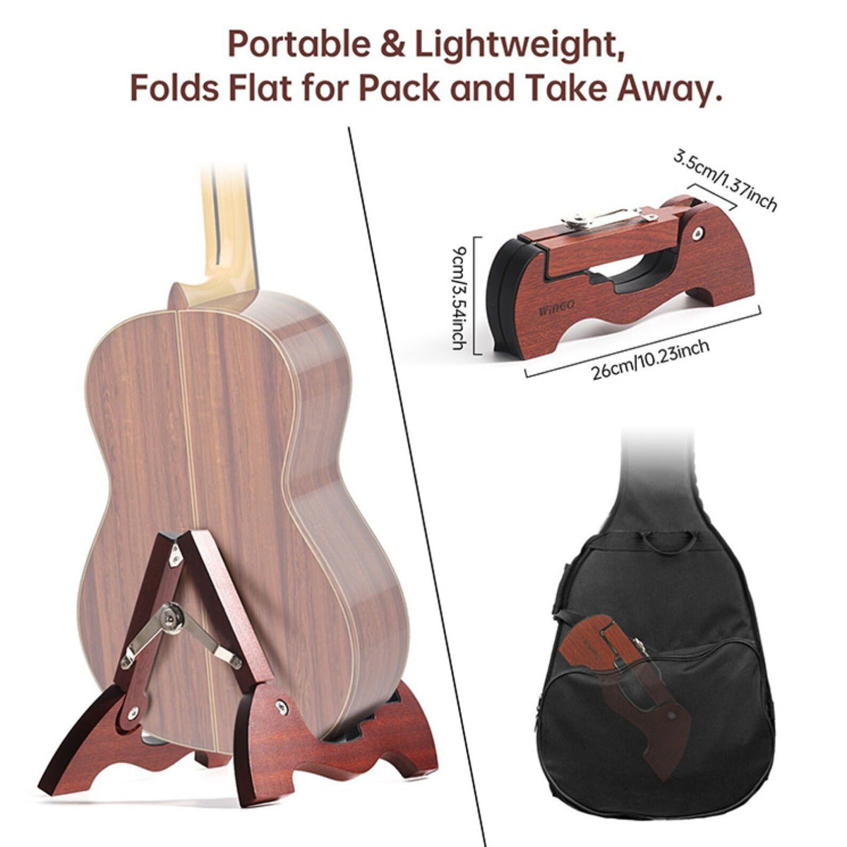 Wingo SK-80 Wooden Guitar Stand