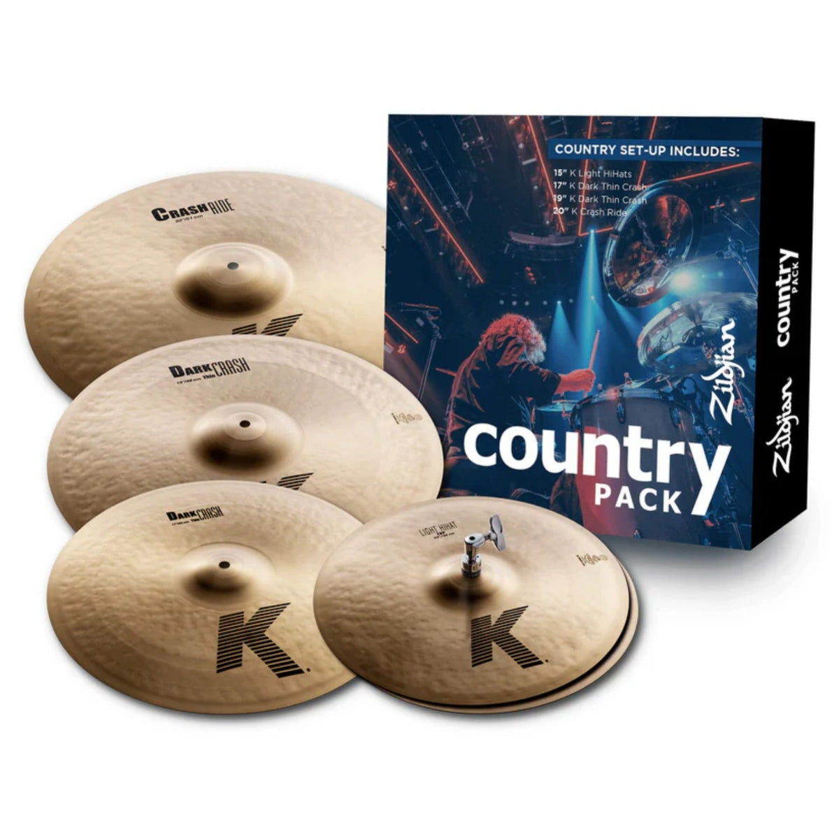 Zildjian K-0801C K Country Cymbal Pack